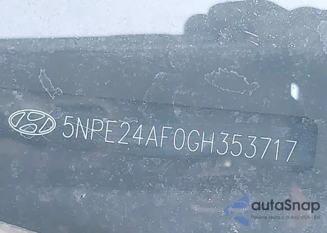 2016 Hyundai Sonata Se z USA, uszkodzony, nr VIN 5NPE24AF0GH353717